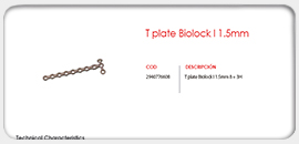 T Plate BioLock I 1.5mm